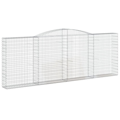 Arched Gabion Basket 400x30x140/160 cm Galvanised Iron