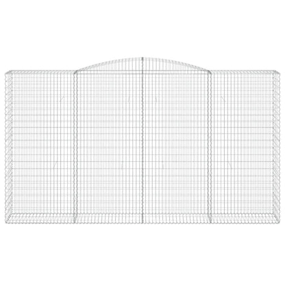 Arched Gabion Basket 400x50x220/240 cm Galvanised Iron