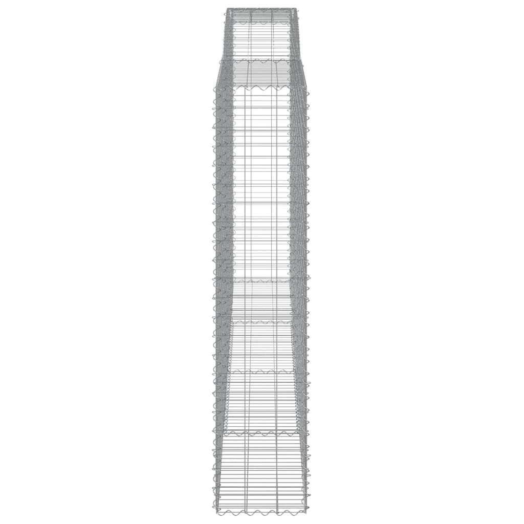 Arched Gabion Basket 400x50x220/240 cm Galvanised Iron