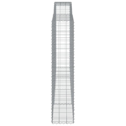 Arched Gabion Basket 400x50x220/240 cm Galvanised Iron