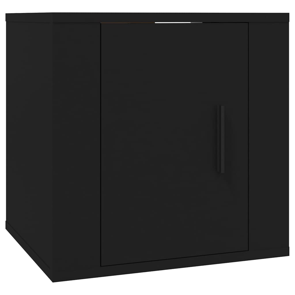 Wall Mounted TV Cabinets 2 pcs Black 40x34.5x40 cm