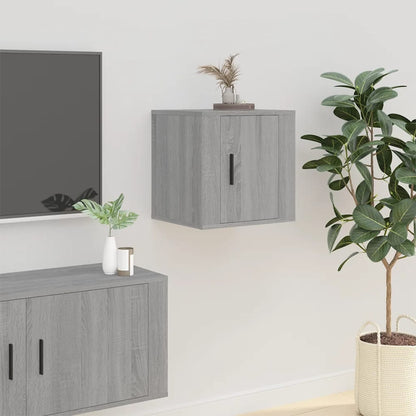 Wall Mounted TV Cabinet Grey Sonoma 40x34,5x40 cm