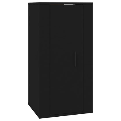 Wall Mounted TV Cabinet Black 40x34,5x80 cm