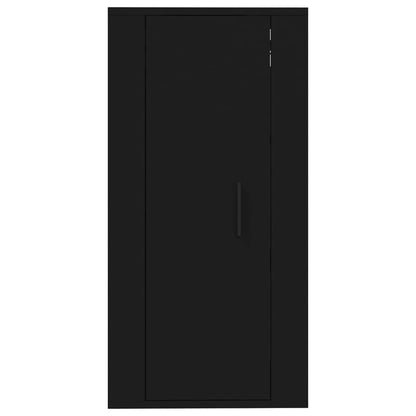 Wall Mounted TV Cabinet Black 40x34,5x80 cm