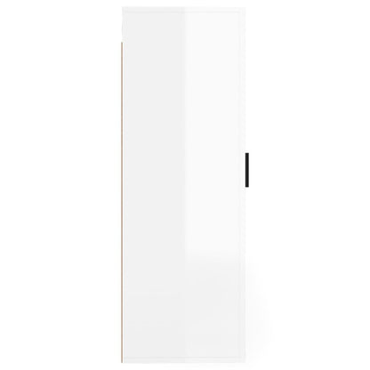 Wall Mounted TV Cabinet High Gloss White 40x34,5x100 cm