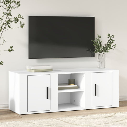 TV Cabinet White 100x31.5x35 cm Engineered Wood