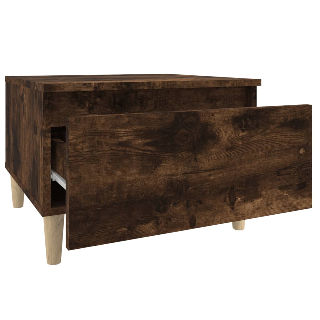 Side Table Smoked Oak 50x46x35 cm Engineered Wood