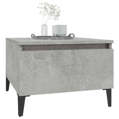 Side Table Concrete Grey 50x46x35 cm Engineered Wood