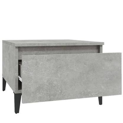 Side Table Concrete Grey 50x46x35 cm Engineered Wood