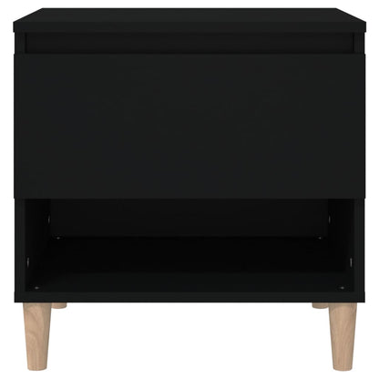 Bedside Tables 2 pcs Black 50x46x50 Engineered Wood