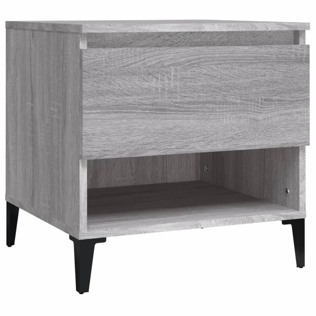 Side Table Grey Sonoma 50x46x50 cm Engineered Wood