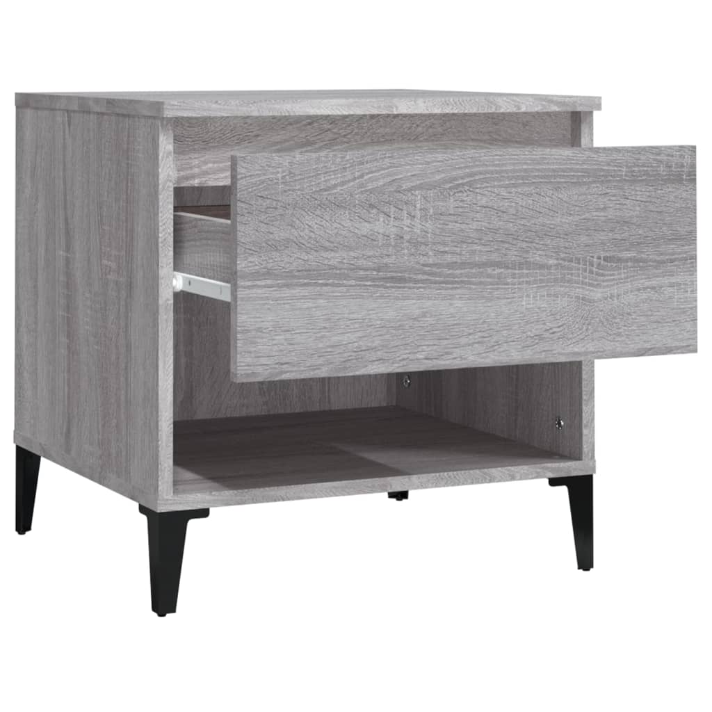 Side Table Grey Sonoma 50x46x50 cm Engineered Wood