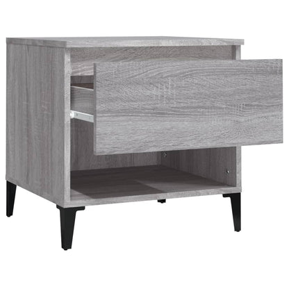 Side Tables 2 pcs Grey Sonoma 50x46x50 cm Engineered Wood