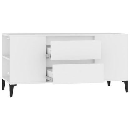 TV Cabinet White 102x44.5x50 cm Engineered Wood