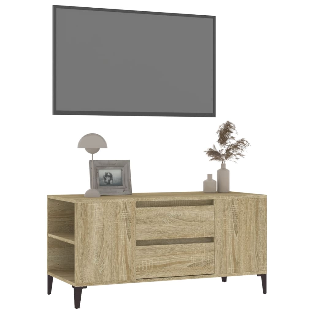 TV Cabinet Sonoma Oak 102x44.5x50 cm Engineered Wood