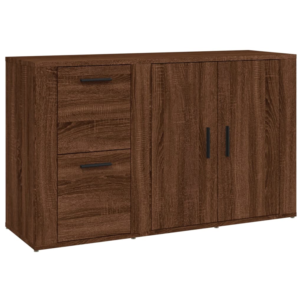 Sideboard Brown Oak 100x33x59.5 cm Engineered Wood