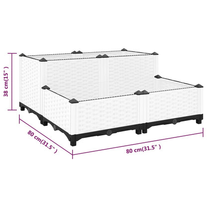 Raised Bed 80x80x38 cm Polypropylene