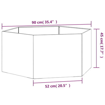 Planter Rusty 90x90x45 cm Corten Steel