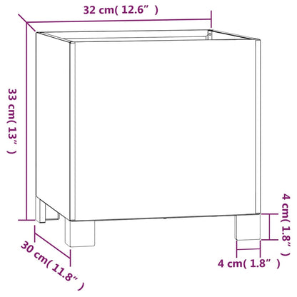 Planter with Legs Rusty 32x30x33 cm Corten Steel