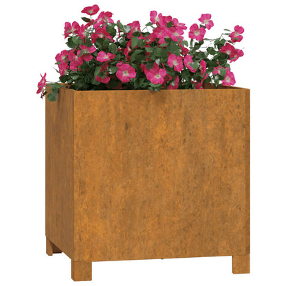 Planter with Legs Rusty 42x40x43 cm Corten Steel