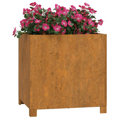 Planters with Legs 2 pcs Rusty 49x47x50 cm Corten Steel