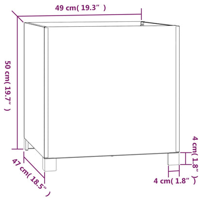 Planters with Legs 2 pcs Rusty 49x47x50 cm Corten Steel