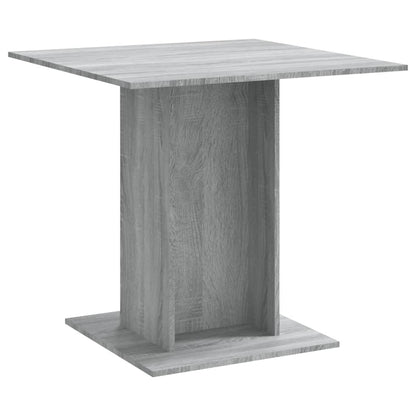 Dining Table Grey Sonoma 80x80x75 cm Engineered Wood