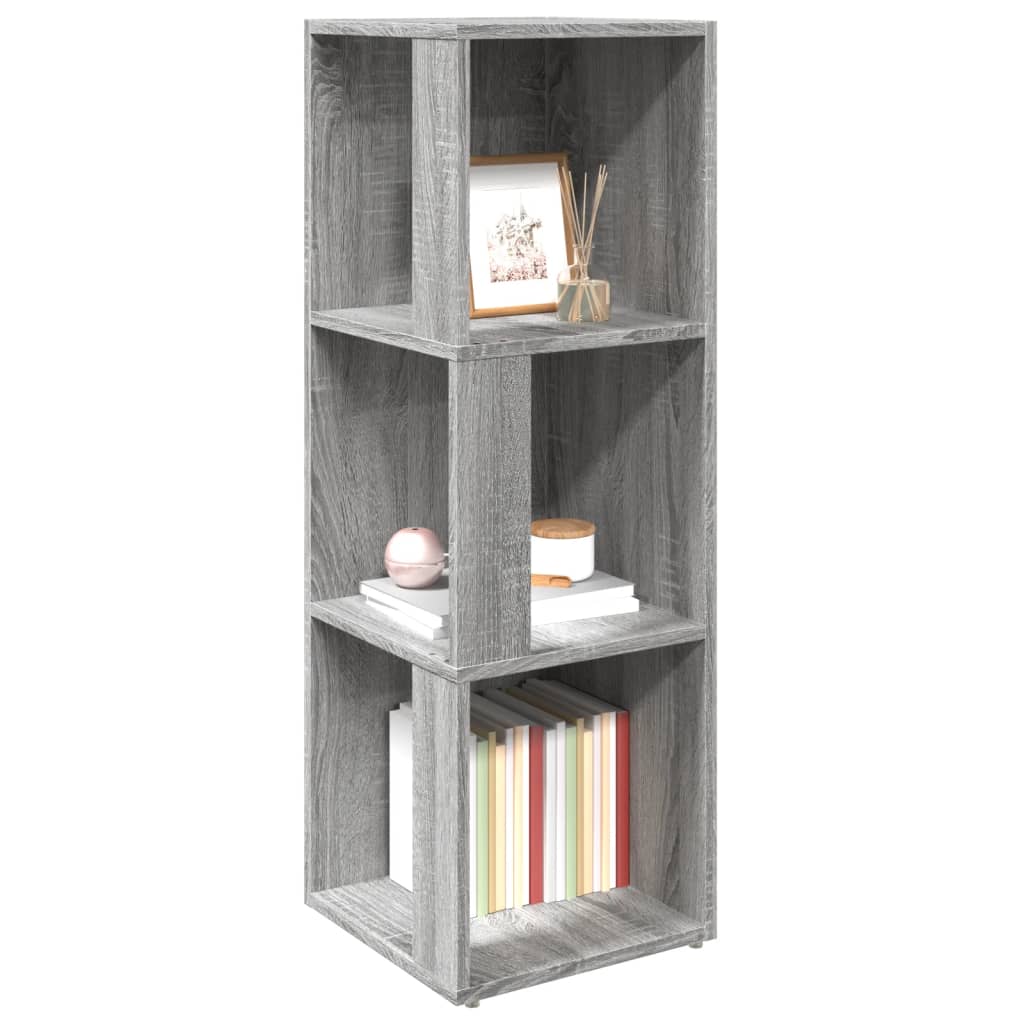 Corner Cabinet Grey Sonoma 33x33x100 cm Engineered Wood