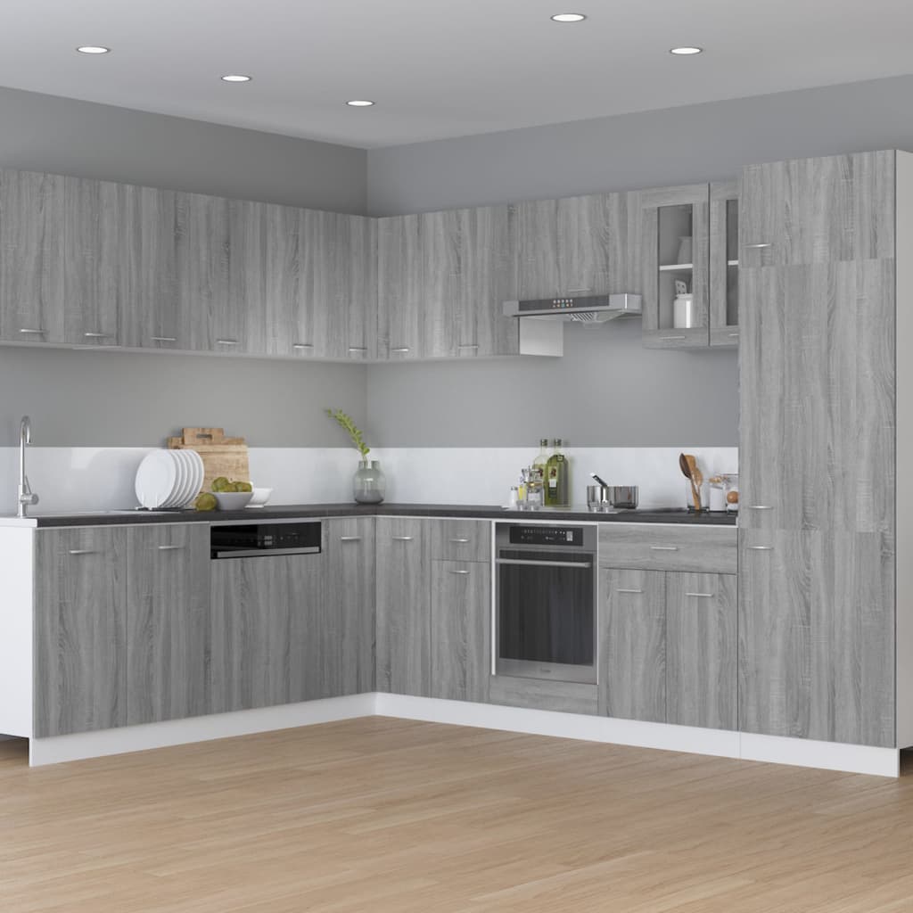 Oven Cabinet Grey Sonoma 60x46x81.5 cm Engineered Wood