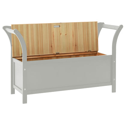 Bench Grey 107x45x75.5 cm Solid Wood Fir