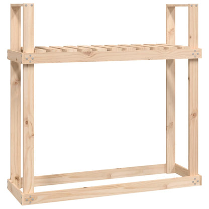 Firewood Rack 110x35x108.5 cm Solid Wood Pine