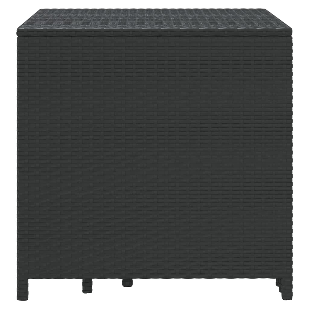 Nesting Tables 3 pcs Black Poly Rattan