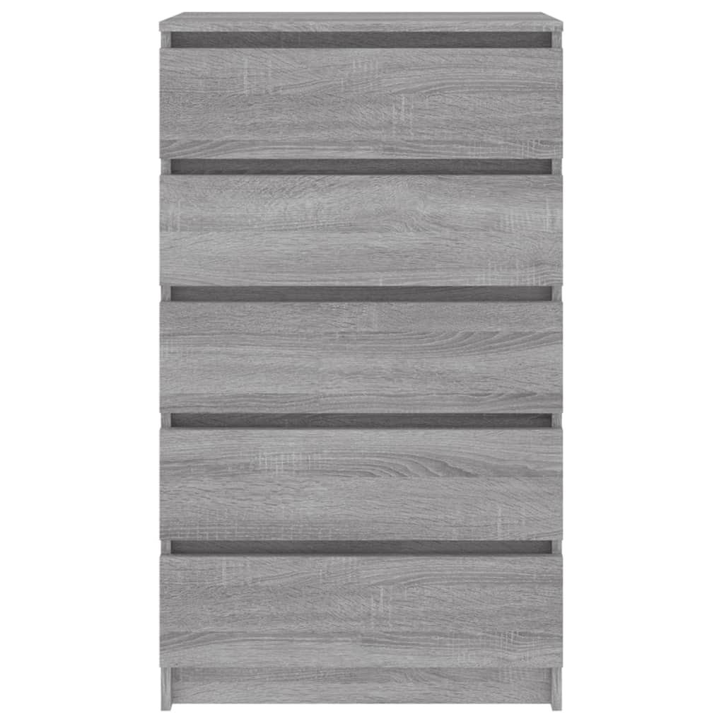 Drawer Cabinet Grey Sonoma 60x36x103 cm Engineered Wood