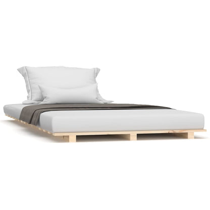 Bed Frame without Mattress 100x200 cm Solid Wood Pine