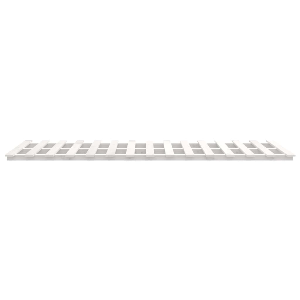 Bed Frame without Mattress White 140x200 cm Solid Wood Pine
