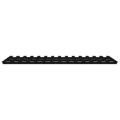 Bed Frame without Mattress Black 75x190 cm Small Single Solid Wood Pine