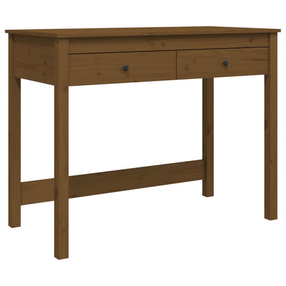 Desk with Drawers Honey Brown 100x50x78 cm Solid Wood Pine