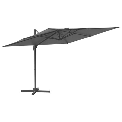 Cantilever Garden Parasol with Aluminium Pole Anthracite 400x300 cm