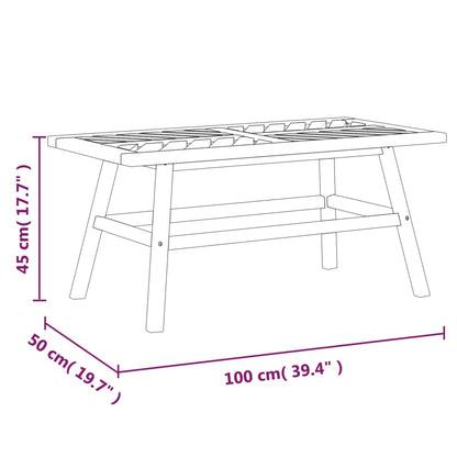 2 Piece Garden Lounge Set Solid Wood Acacia