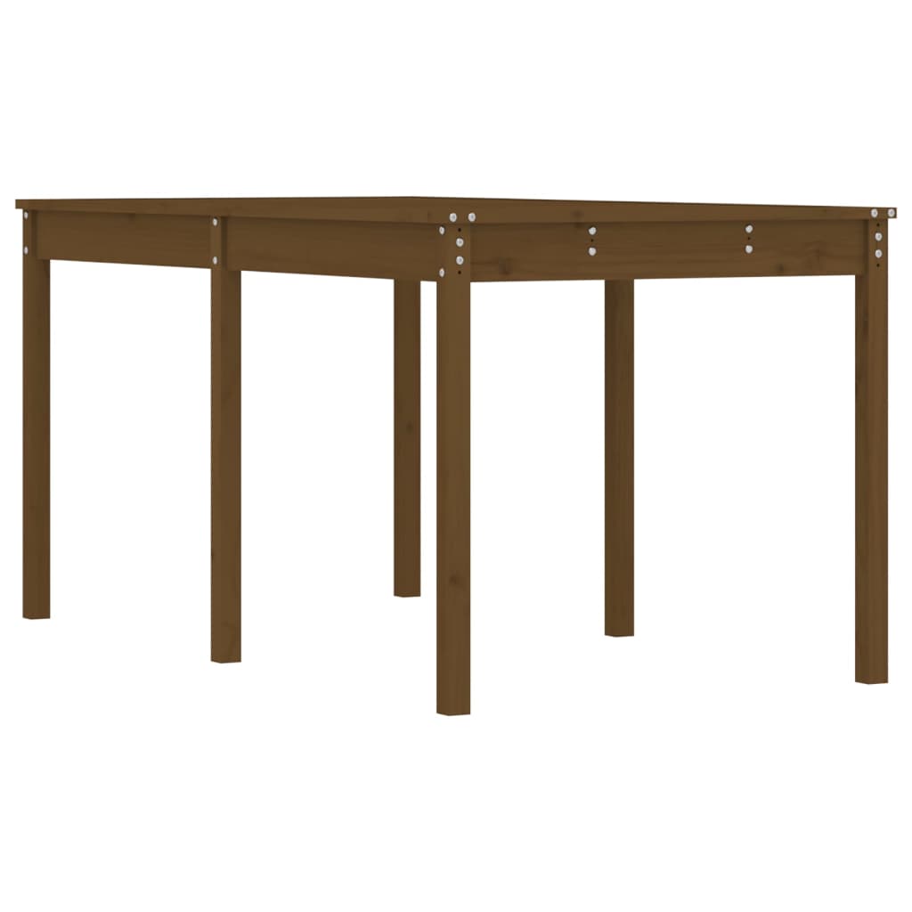 Garden Table Honey Brown 159.5x82.5x76 cm Solid Wood Pine