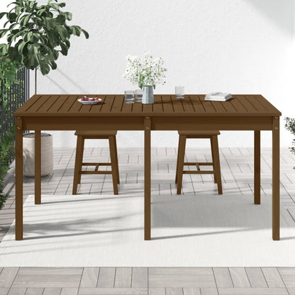 Garden Table Honey Brown 159.5x82.5x76 cm Solid Wood Pine