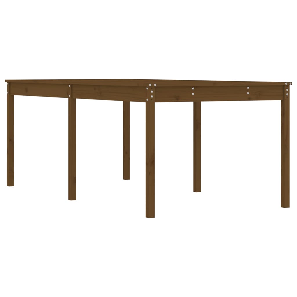 Garden Table Honey Brown 203.5x100x76 cm Solid Wood Pine