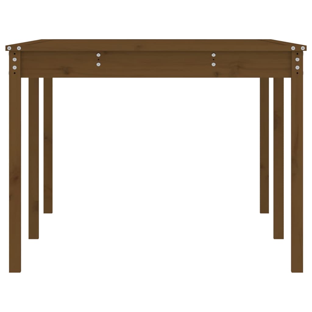 Garden Table Honey Brown 203.5x100x76 cm Solid Wood Pine