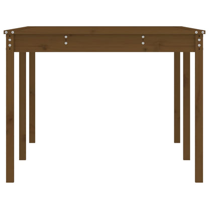 Garden Table Honey Brown 203.5x100x76 cm Solid Wood Pine