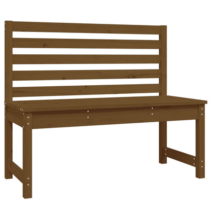 Garden Bench Honey Brown 109 cm Solid Wood Pine