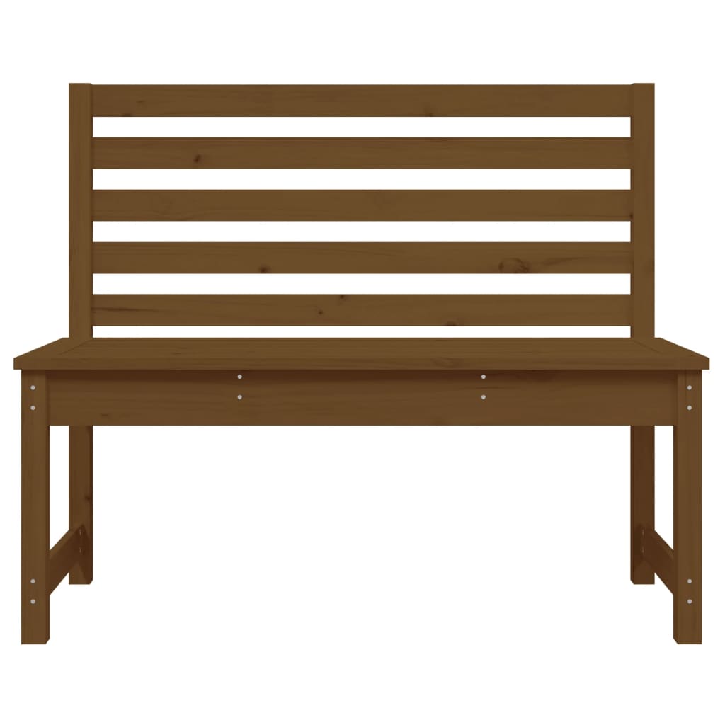 Garden Bench Honey Brown 109 cm Solid Wood Pine