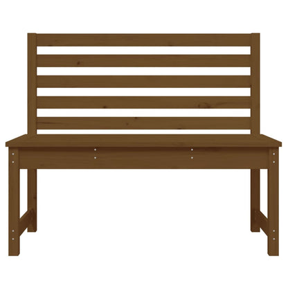 Garden Bench Honey Brown 109 cm Solid Wood Pine