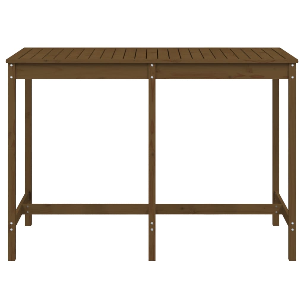 Garden Table Honey Brown 159.5x82.5x110 cm Solid Wood Pine