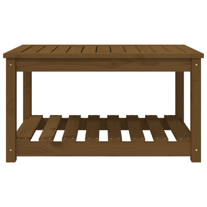 Garden Table Honey Brown 82.5x50.5x45 cm Solid Wood Pine