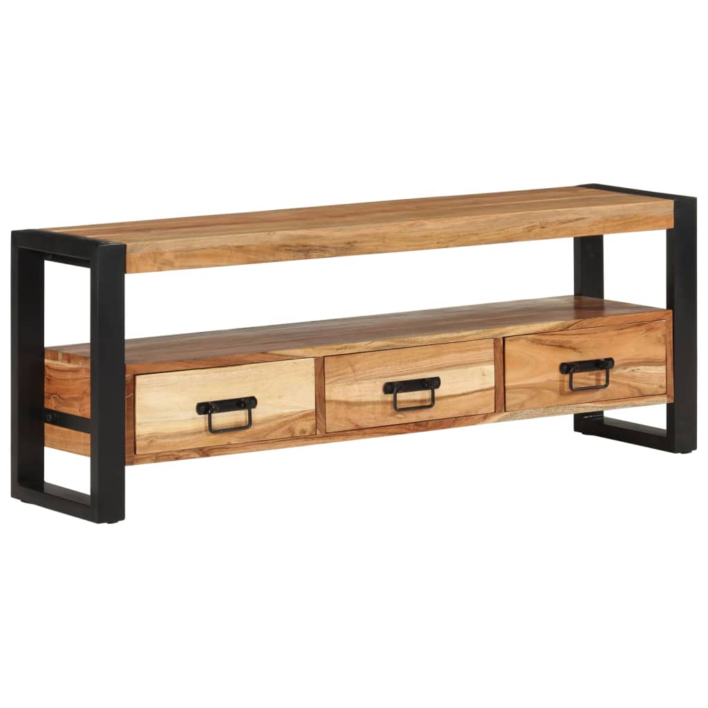 TV Cabinet 120x30x45 cm Solid Wood Acacia